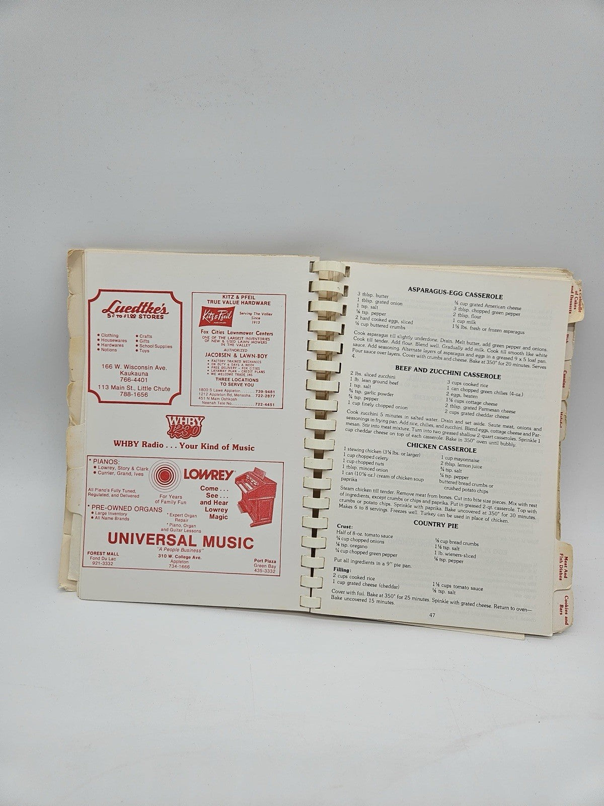 Vintage WHBY 1230 “Good Neighbor” Cookbook II Radio Station Spiral Cookbook