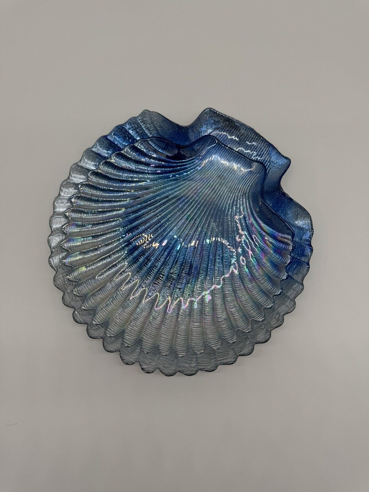 Glass Sea Shell Iridescent, Shimmery, Holographic, Opalescent effect