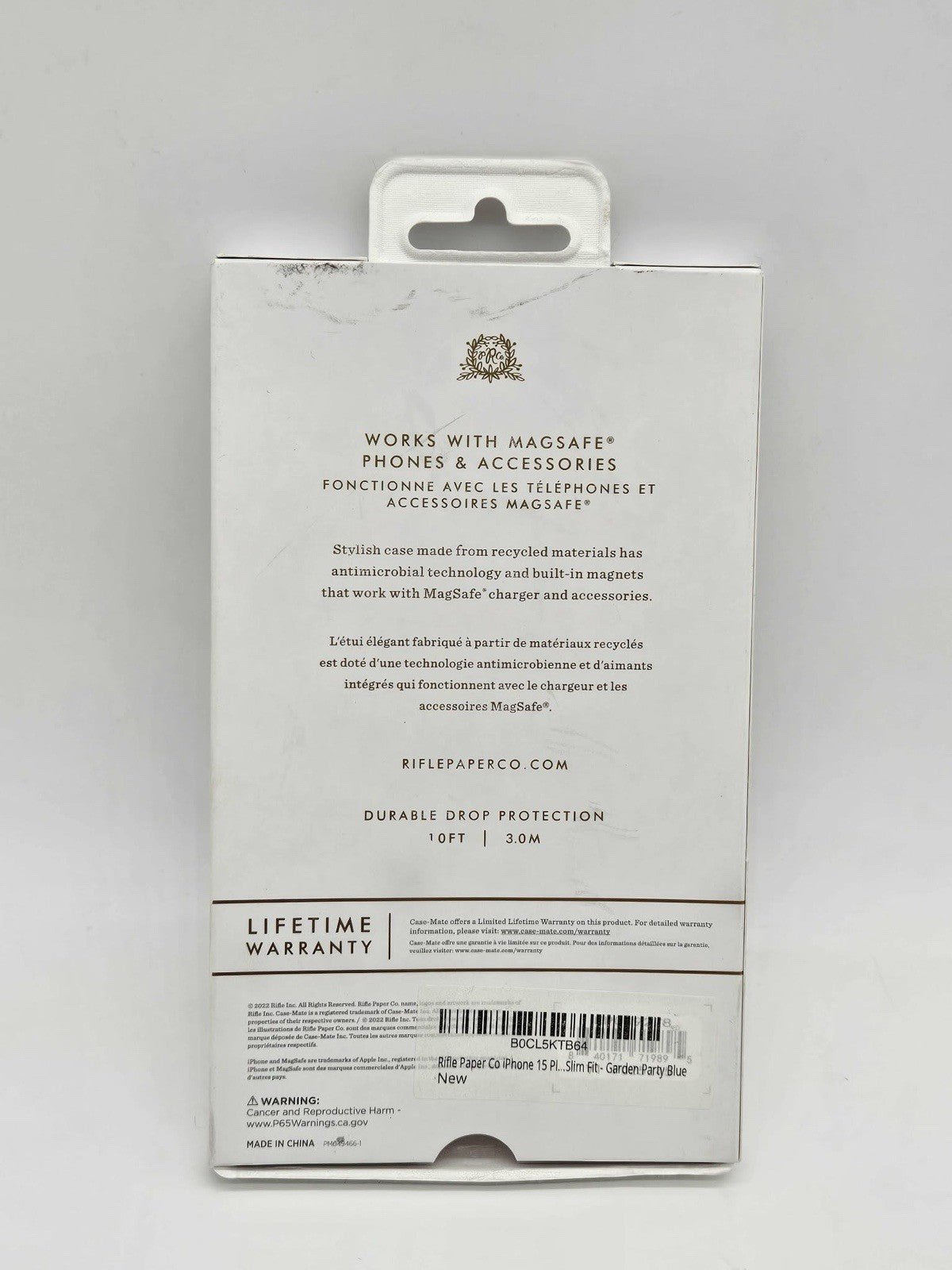 Rifle Paper Co. iPhone 15/14/13 MAGSAFE Phone Case PASTEL PINK