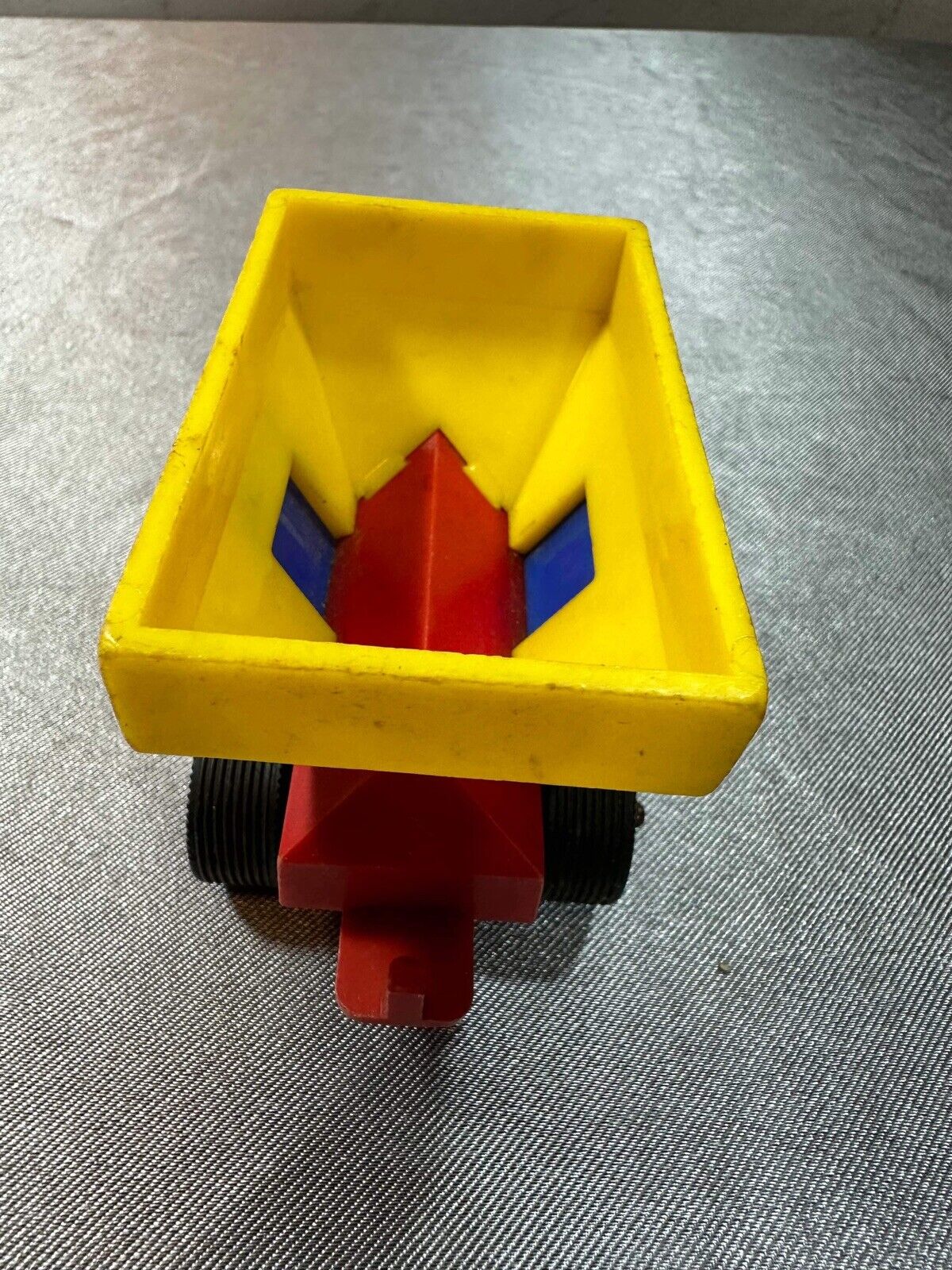 Vintage Jean W. Germany Toy Plastic Train Car & Bulldozer