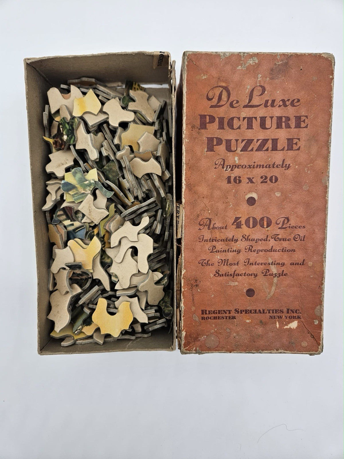 VINTAGE DELUXE PICTURE PUZZLE REGENT SPECIALTIES 30's  400 Pcs The Hunt Is On