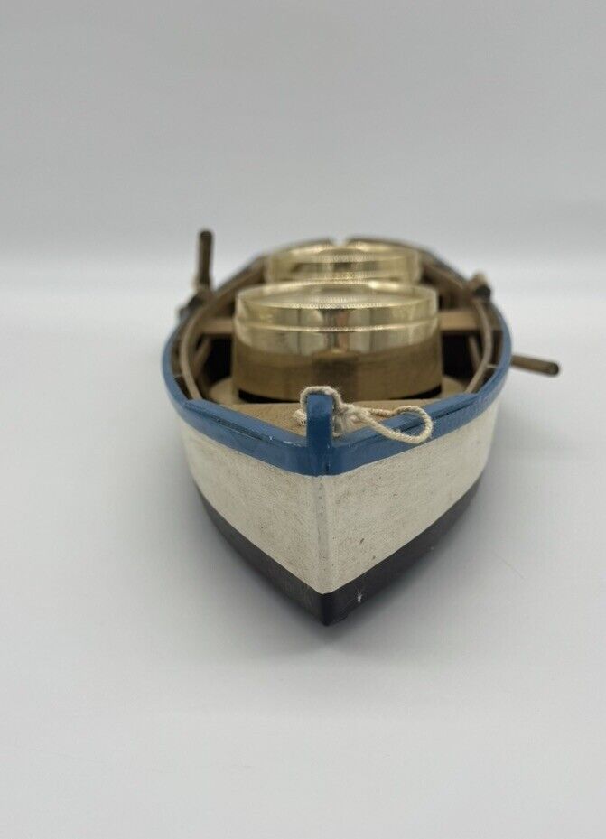 Springfield Woodridge NJ Thermometer Humidity Lodge DecorGreen Wood Boat