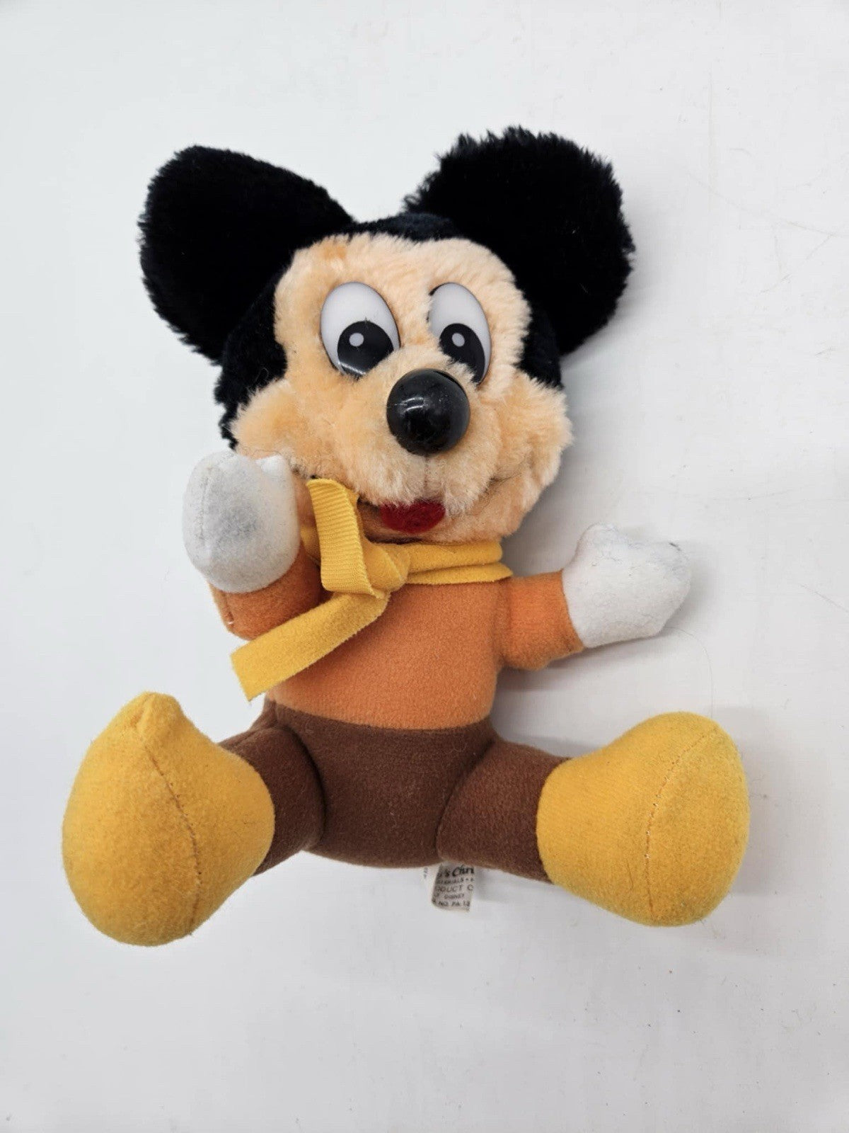 Vintage Disney Original Mickey Mouse Christmas Carol Plush 8" Tiny Tim Korea