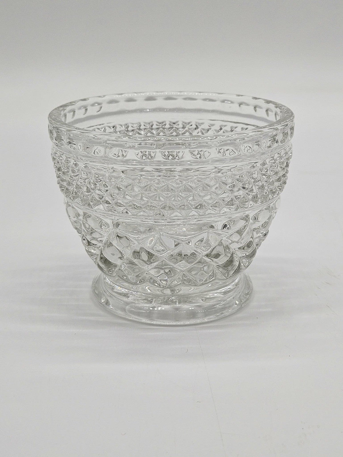 Vintage Pressed Glass Footed Bowl