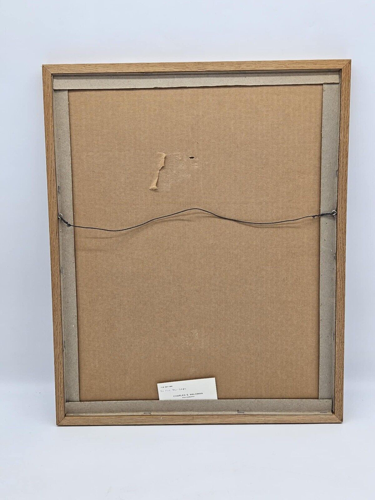 RARE Framed Stoneware Crock Picture