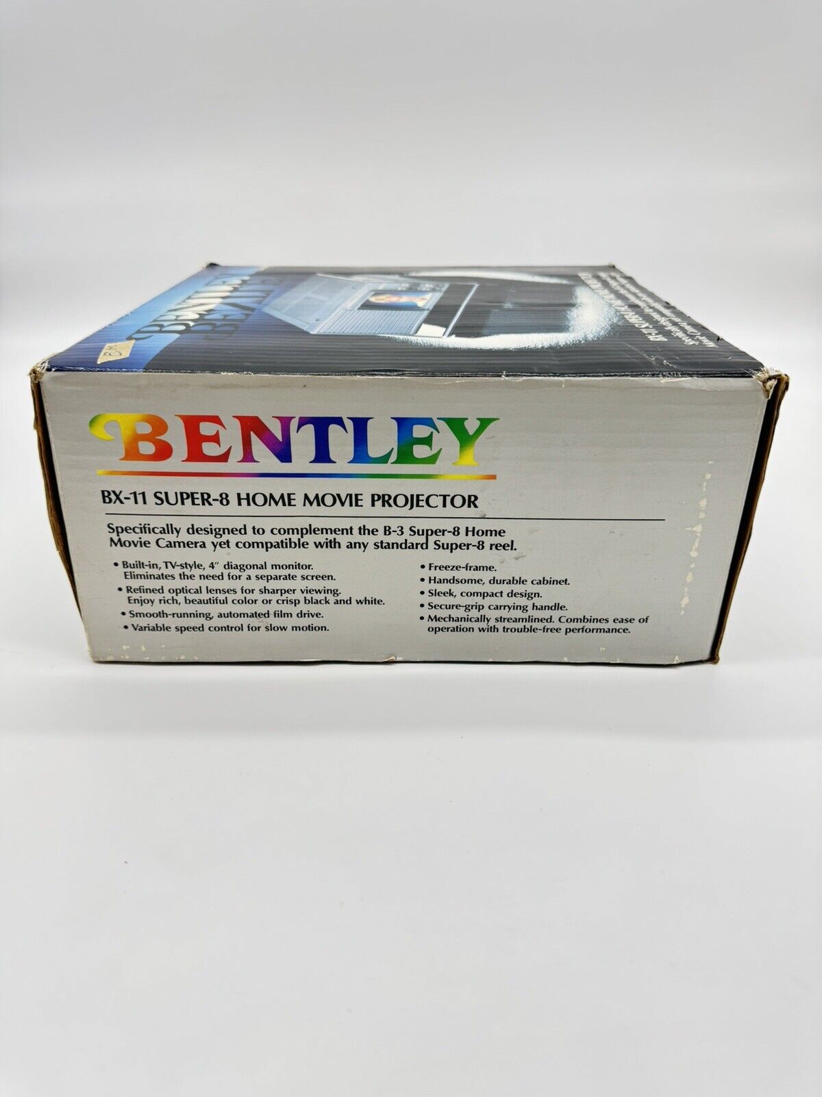 Bentley BX-11 Super 8 Home Movie Projector With Original Box And Manual