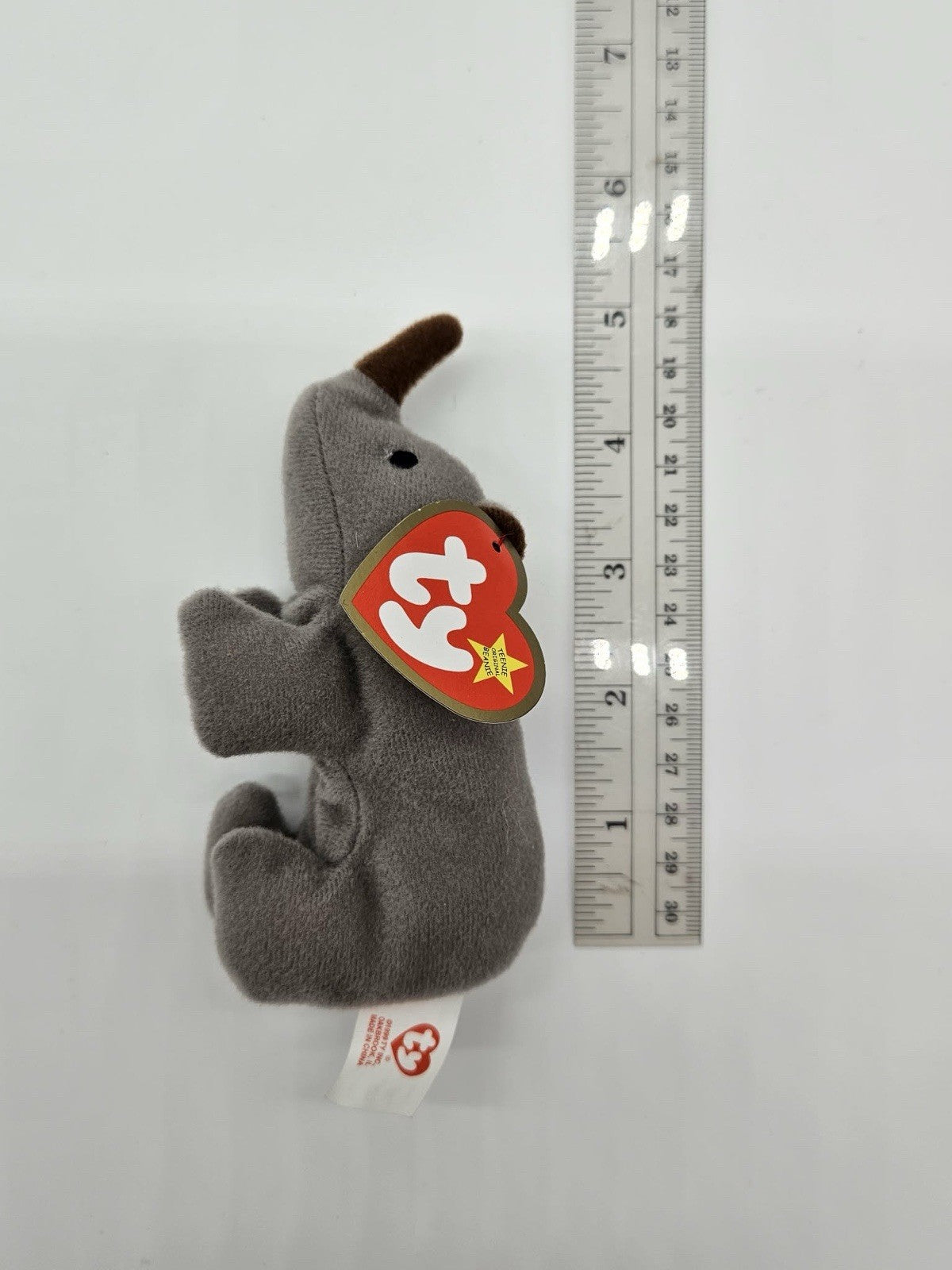 RARE Ty Beanie Baby Spike The Rhinoceros Hang  Tag 1996  - MWMT