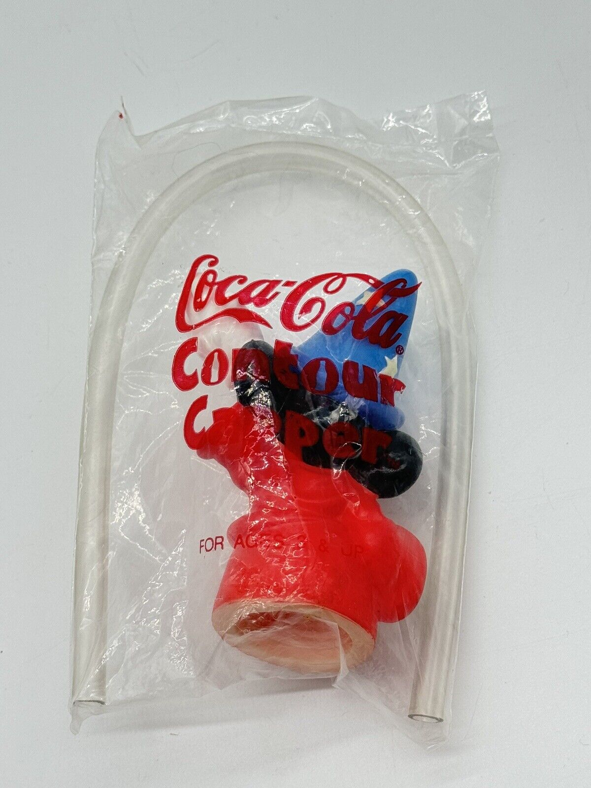 Disney Sorcerer Mickey Bottle Contour Capper with Straw New in Package