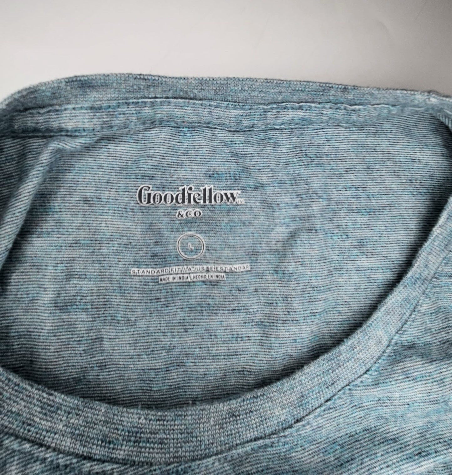Goodfellow & Co Gray Slub Knit Crew Neck T-Shirt Men’s Large