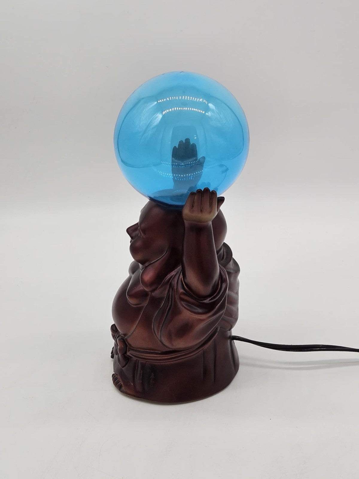 LumiSource Buddha Electra Lamp Tesla Plasma Globe Table Light Spencers Gifts NOS
