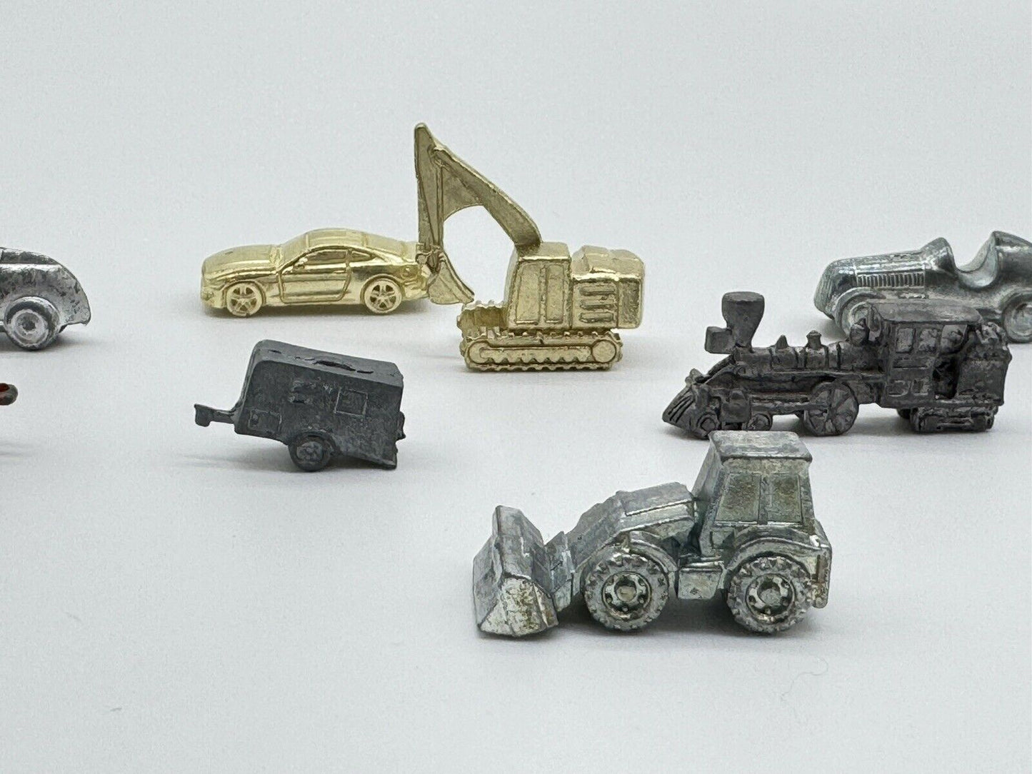 Vintage Lot of 8 Metal Tokens Figurines