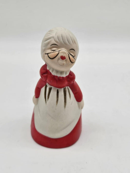 Vintage Christmas Porcelain Bisque Jasco Merri Bells Mrs. Claus 1978