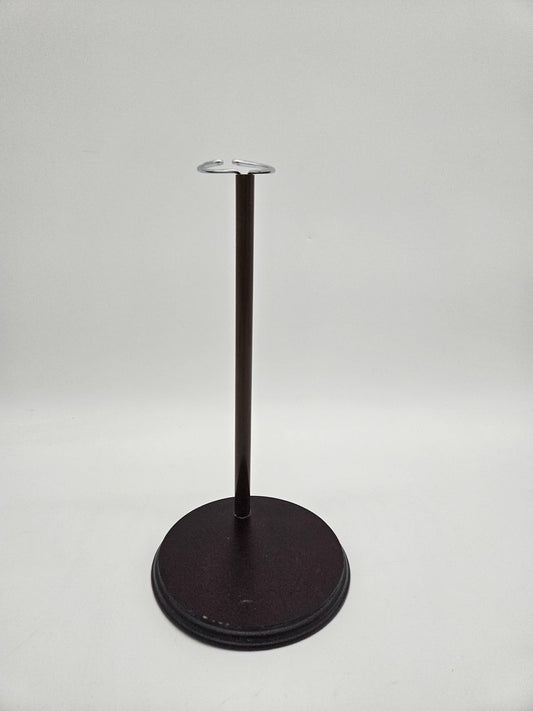 Wood Base Doll Stand Display Holder Metal Ring Support 12 Inch