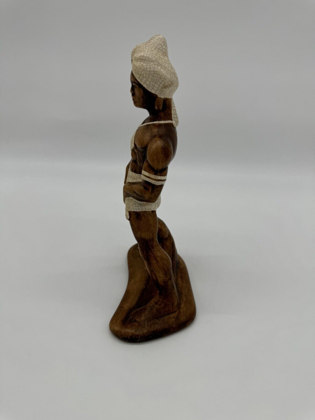 Vintage 12 Inch Tresure Craft Egyptian Guard Statue- Figure with Sward