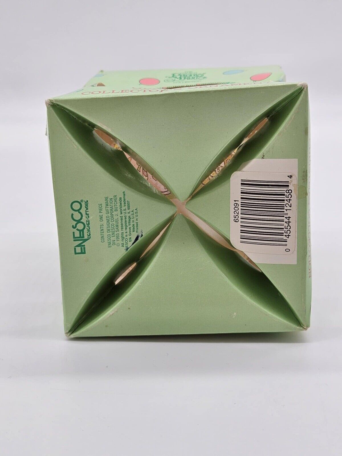 Enesco Precious Moments Christmas Glass Ball Collector’s Ornament 1993