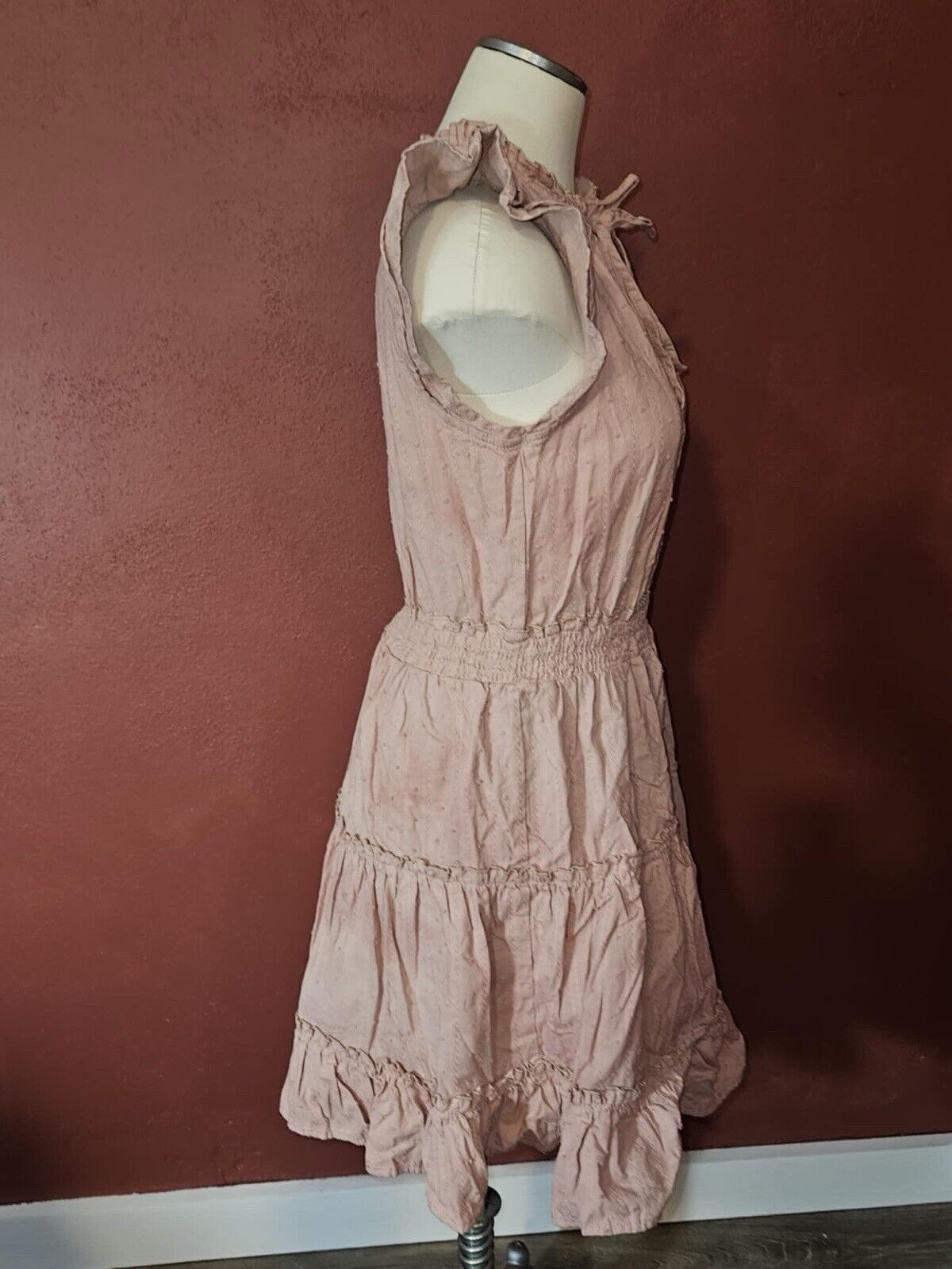 blu pepper Boutique Flutter Sleeve Mauve Dress Women’s Medium