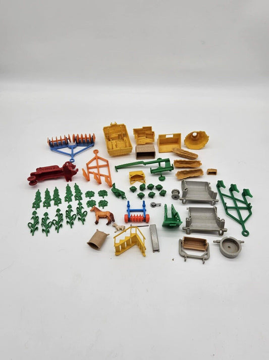 Miniatures, Figurines, Farm Animals, Houses, Equipment, Doll House or Train Set