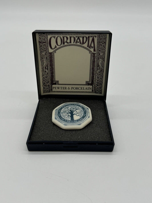 Vintage Cornadia Porcelain Brooch, unworn in original box JWL