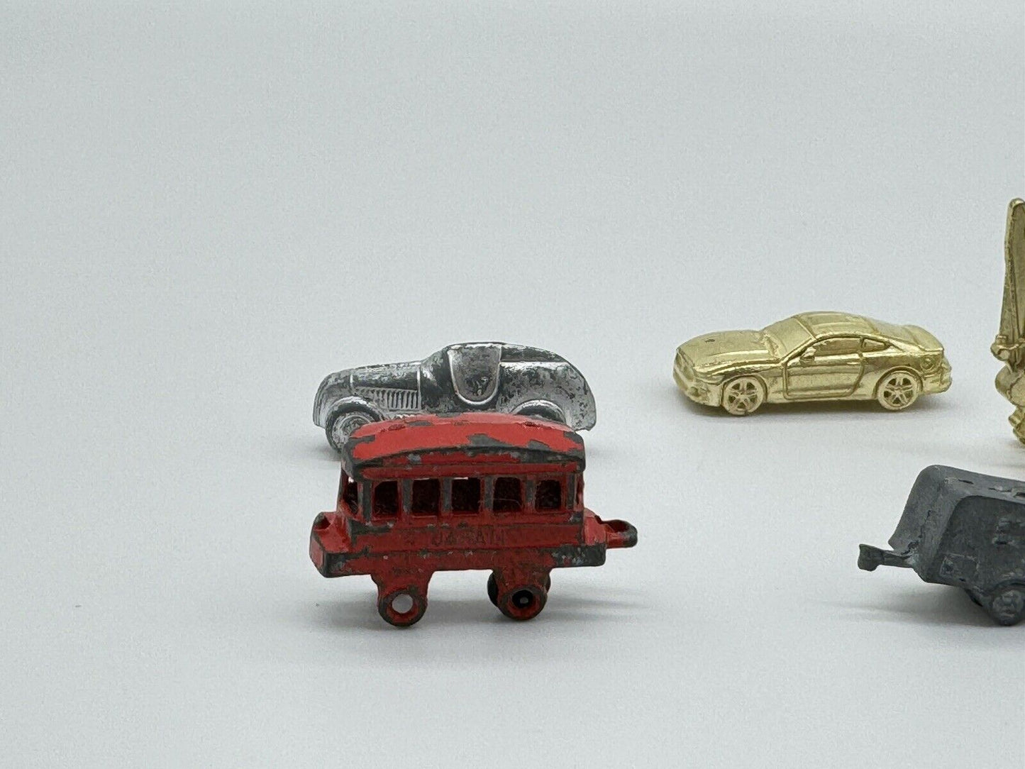 Vintage Lot of 8 Metal Tokens Figurines