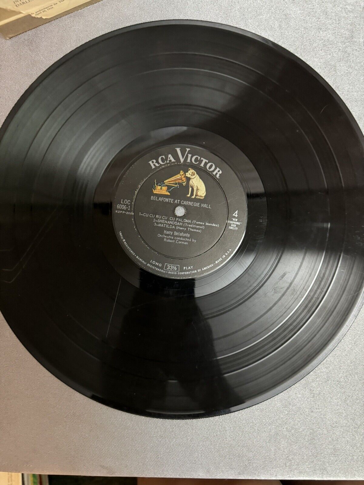 HARRY BELAFONTE At Carnegie Hall 2x LP (1959) LIVING STEREO deep groove original