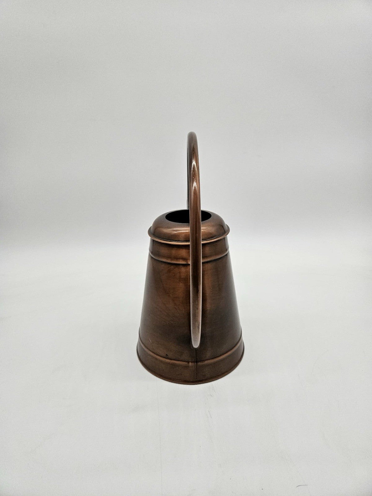 Small Copper Finish Metal Watering Can Plant Decor
