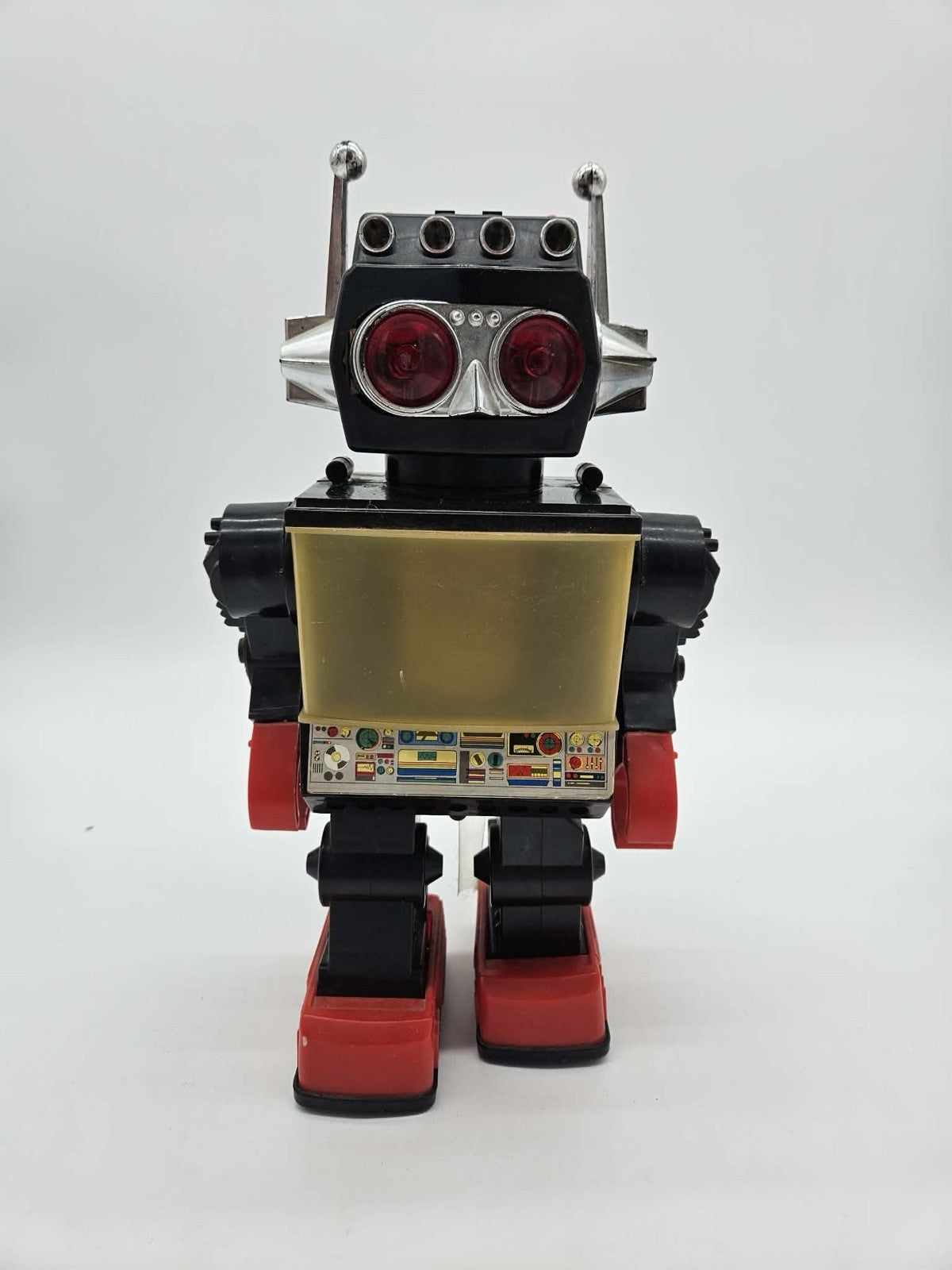 Vintage Sentinel Robot 13" Giant Walking Piston Action Robot 1980`s