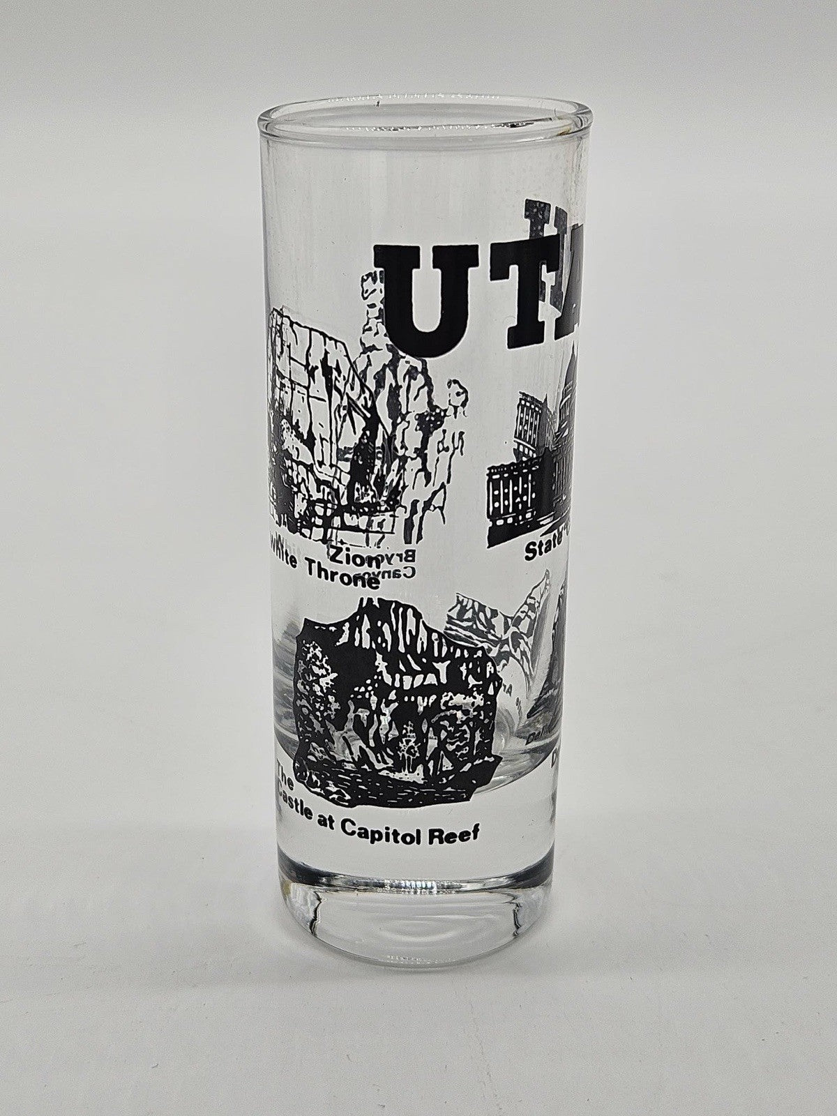 State of Utah Souvenir Shot Glass - Collectible Barware