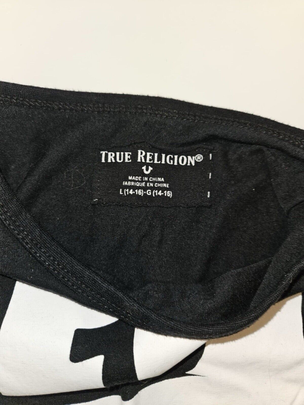 TRUE RELIGION Black POP ART HORSESHOE Short Sleeve Designer Graphic T-shirt