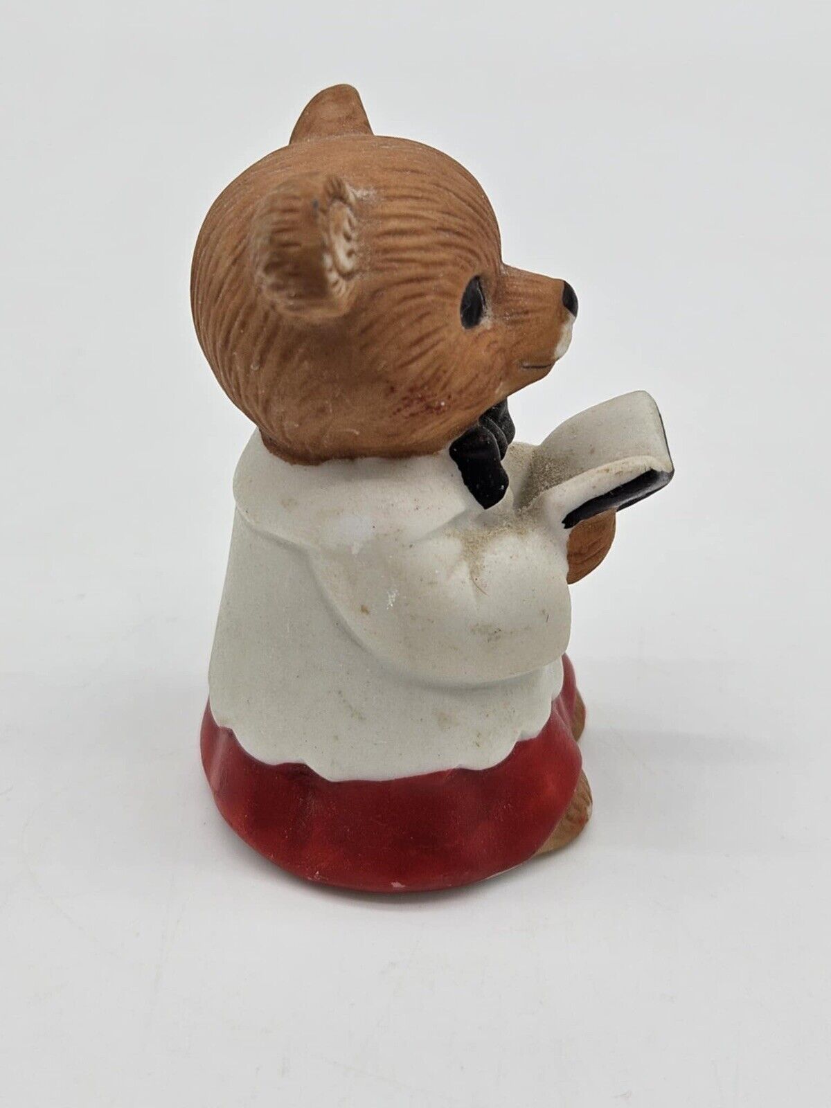 Vintage Homco Holiday Teddy Bear Choir Carolers Porcelain Set of 3 #5100