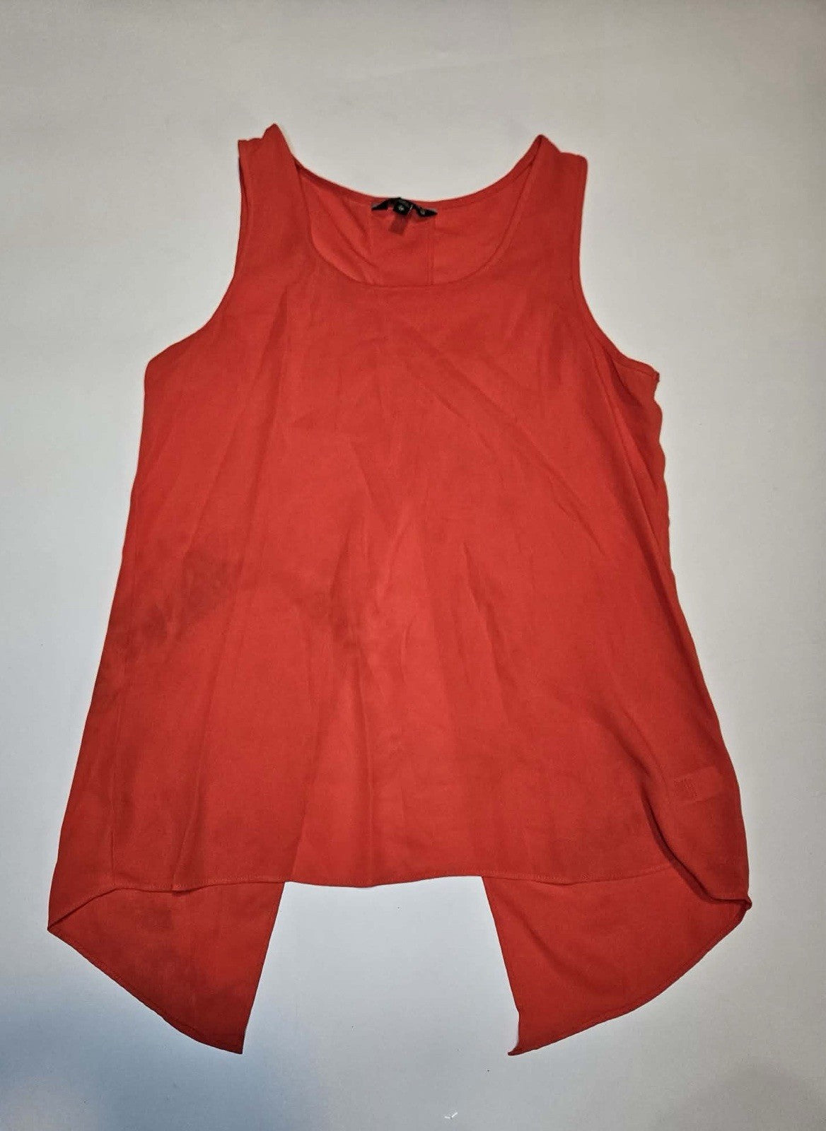 Express Red Split Back Sleeveless Tank Top XS