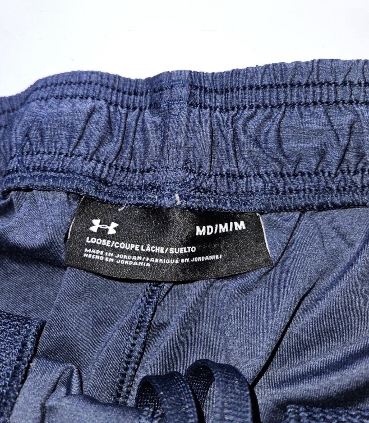 Under Amour Shorts Medium Adult Casual Blue Athletic Outdoors Gym Sweat