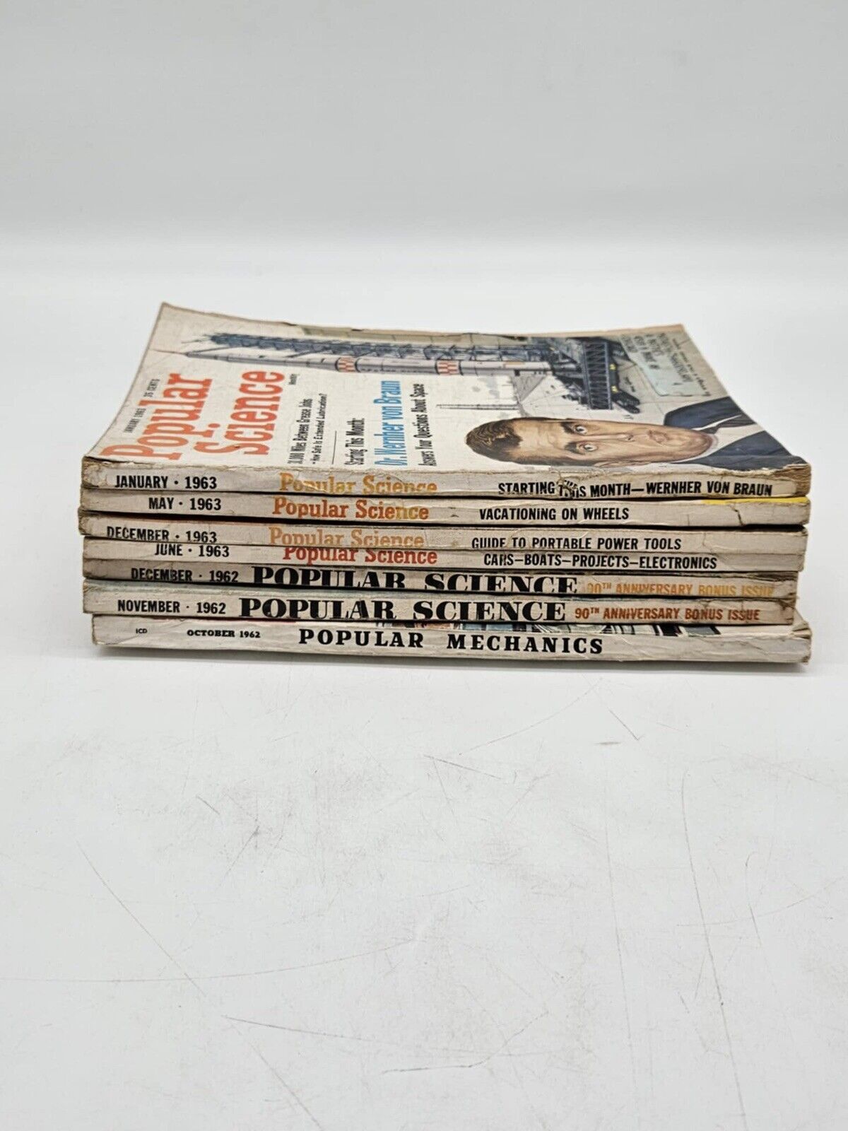 Lot of 7 Popular Science 1960s Vintage