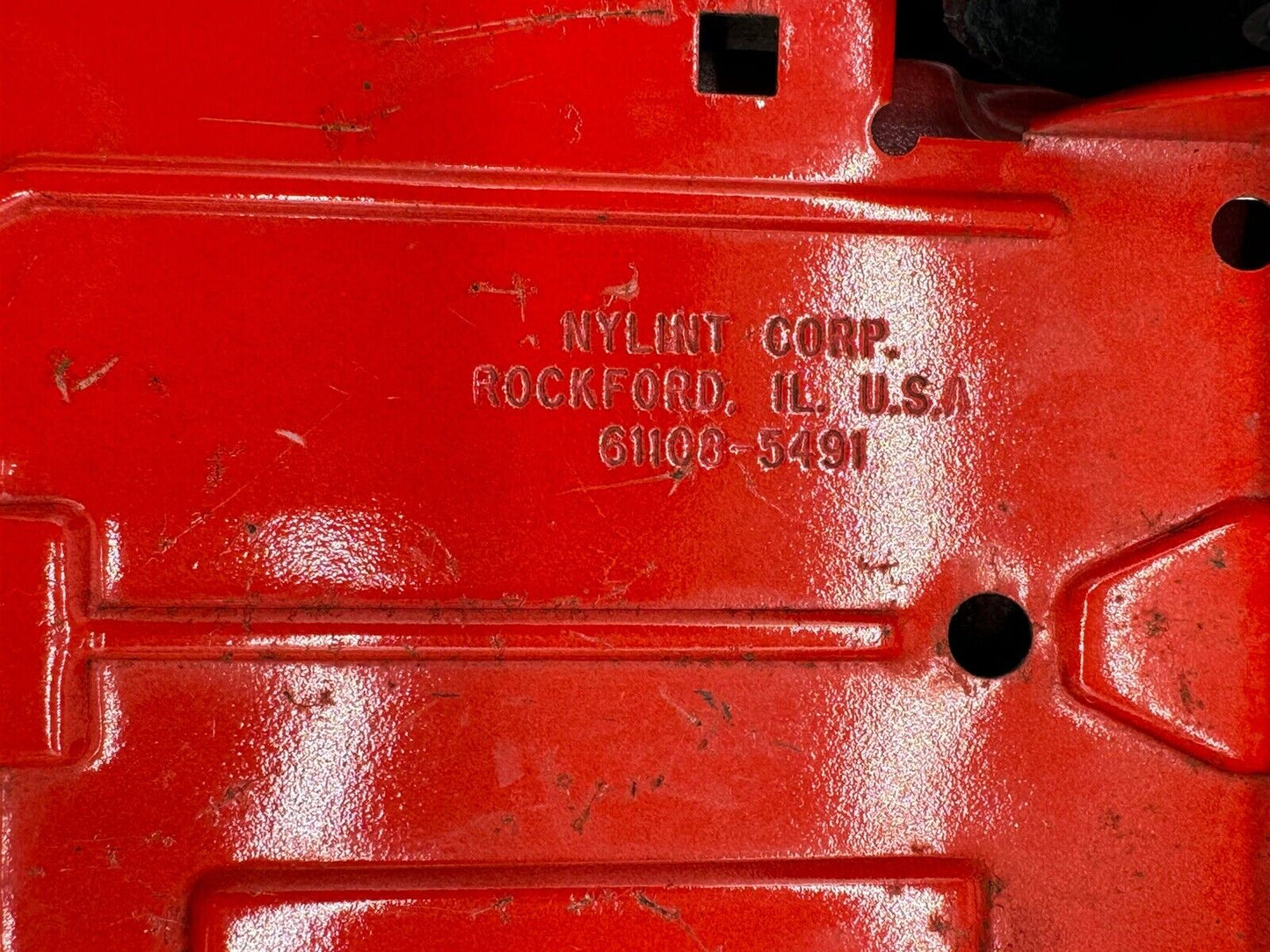 VINTAGE Nylint 4x4 Truck Big Beast Exploring Club Red Pickup Pressed Steel 12"