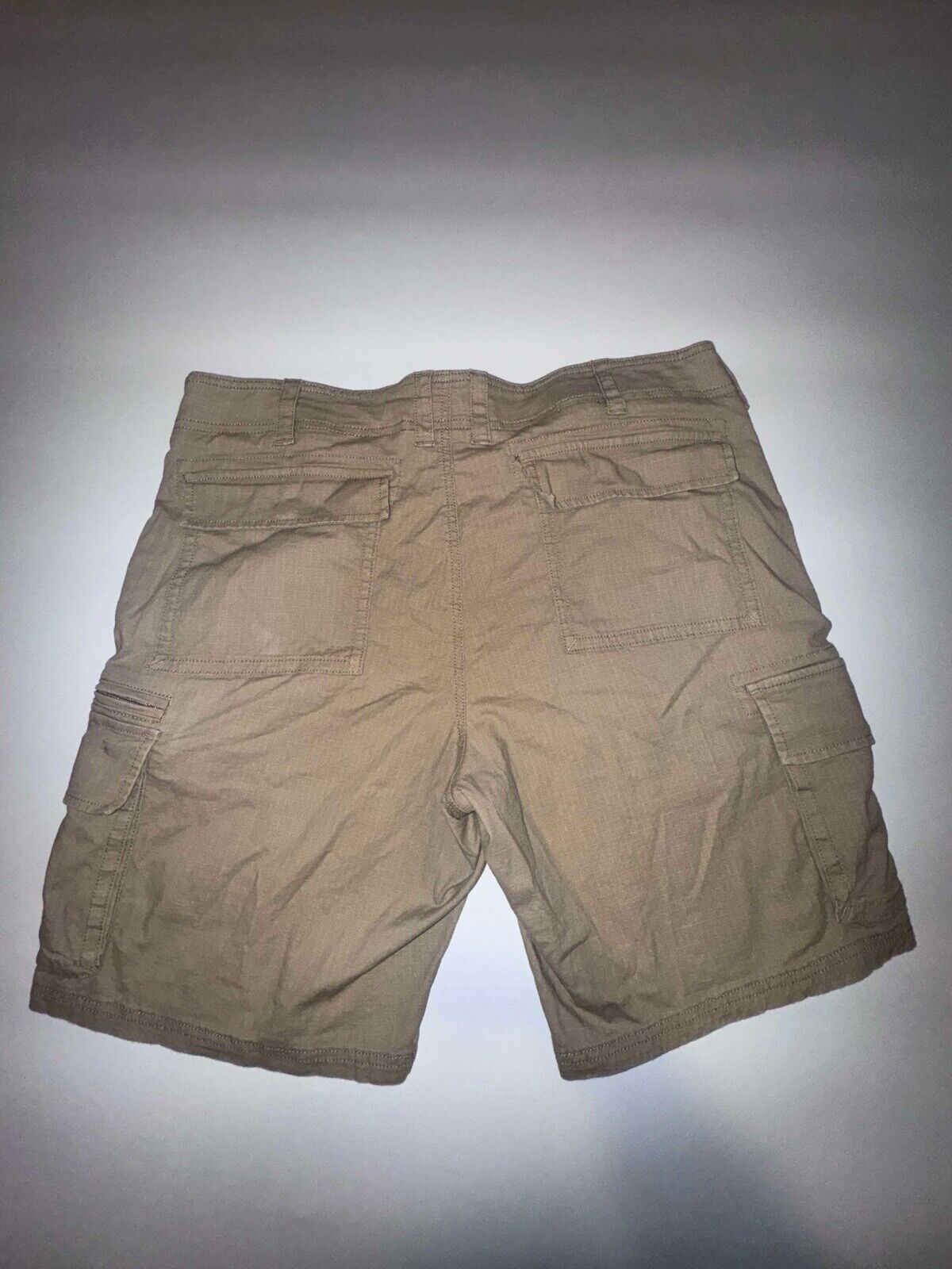Sonoma Flexwear Ripstop Cargo Shorts Mens 38 Brown Cotton Stretch