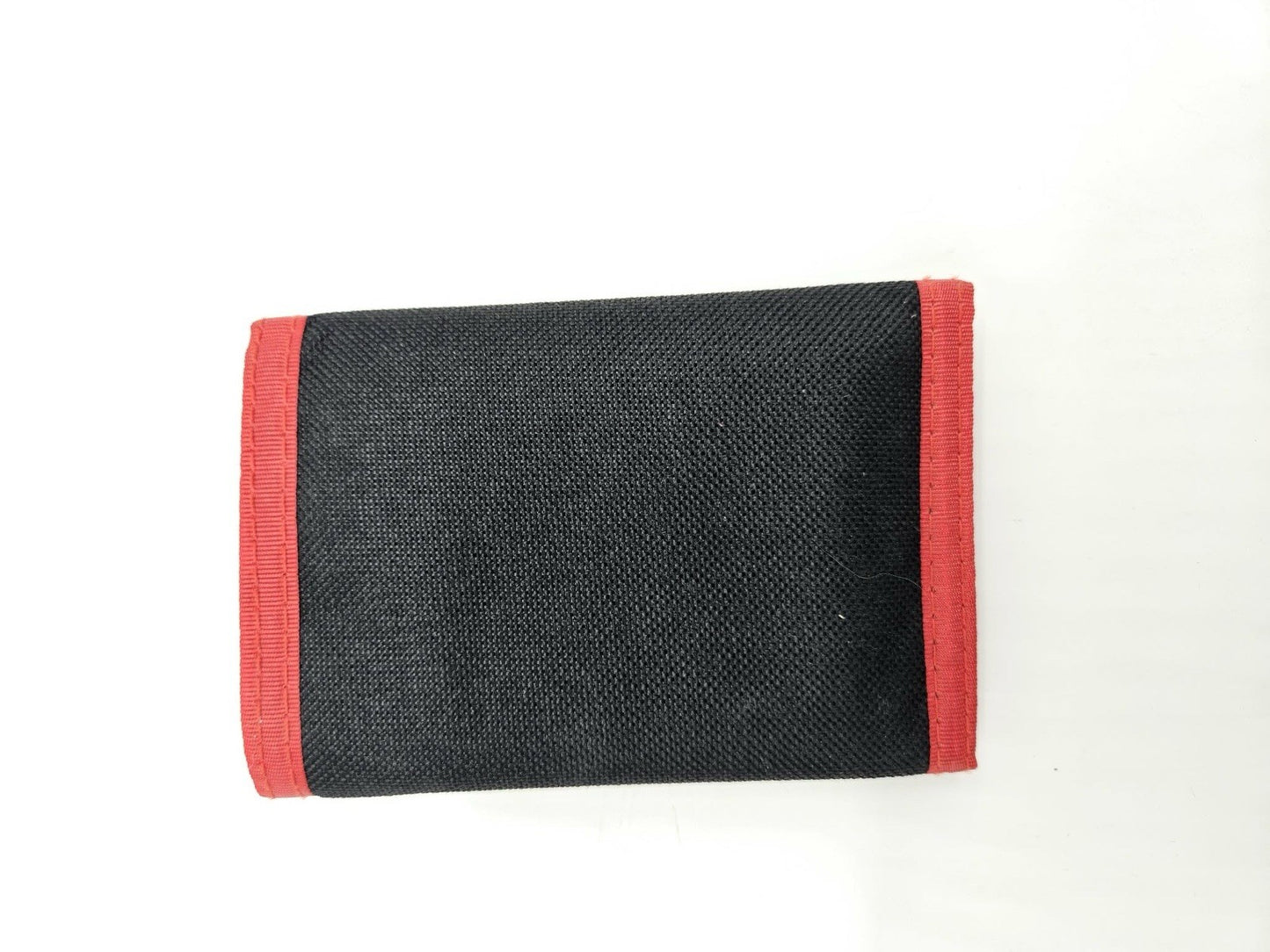 Vintage Low Flow Skull Trifold Wallet Red Black Nylon