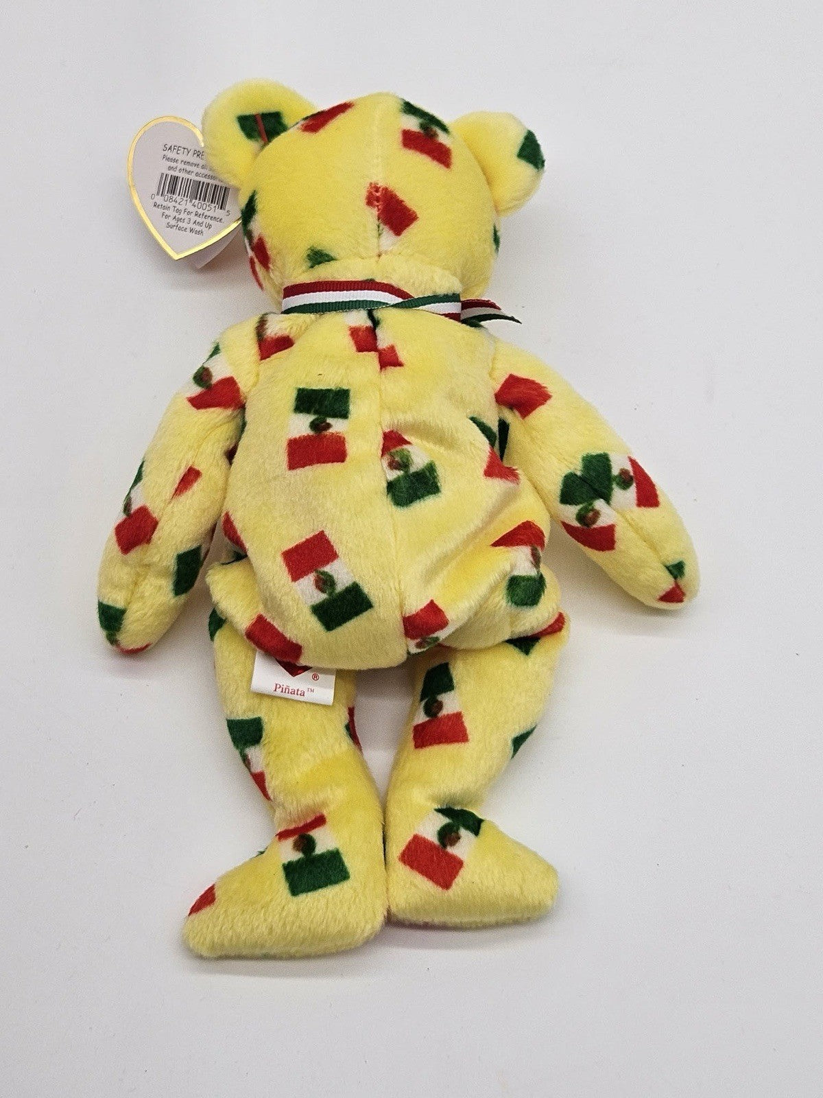 Ty Yellow Mexico Piñata Bear Beanie Baby 2003