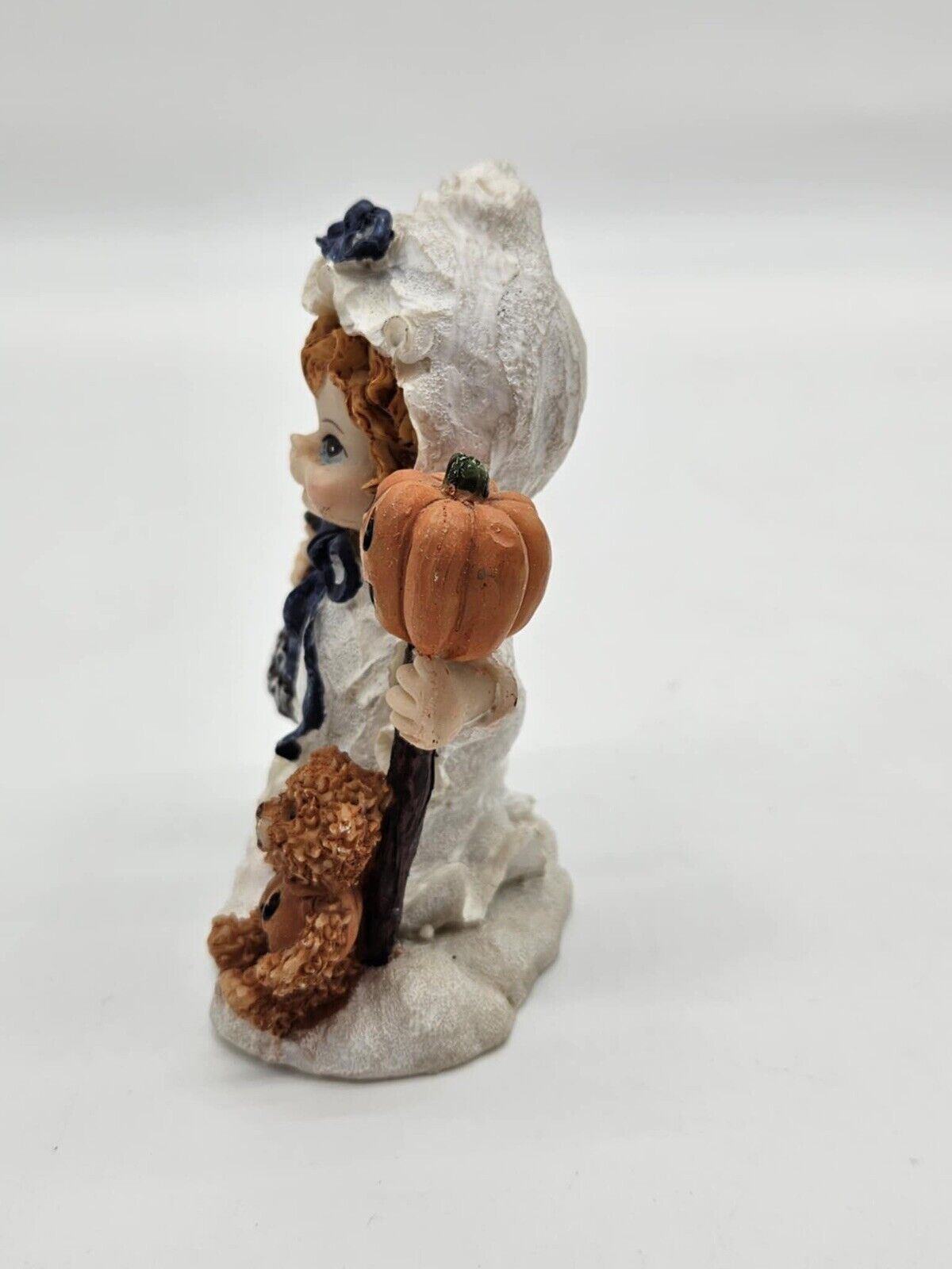 Vintage Child In Ghost Costume Halloween Figurine