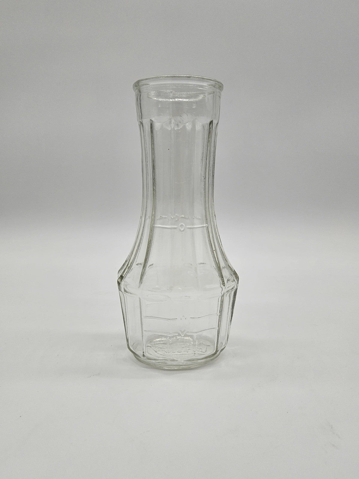 Vintage Good Seasons Salad Dressing Bottle Carafe Cruet clear Glass Embossed