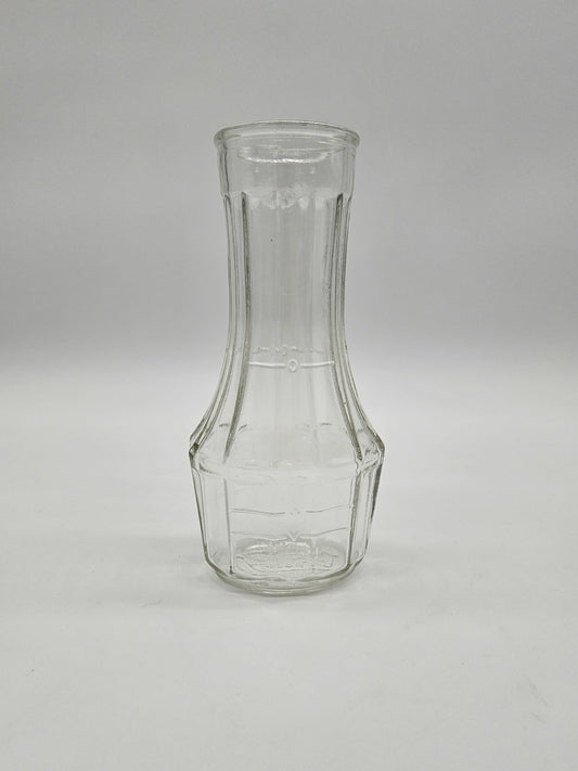 Vintage Good Seasons Salad Dressing Bottle Carafe Cruet clear Glass Embossed