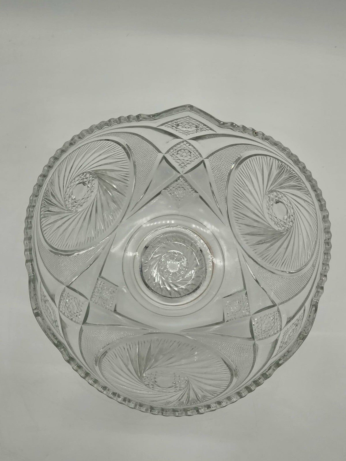Antique L.E. Smith Aztec PunchBowl Set w/ 10 Cups & Ladle