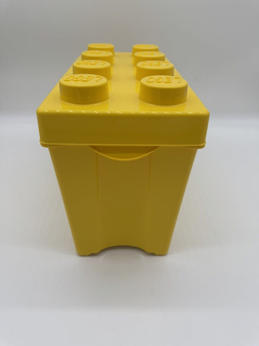 NEW LEGO Storage Brick Case Large Yellow Container Plastic Bin Box 14x7 ~ FULL