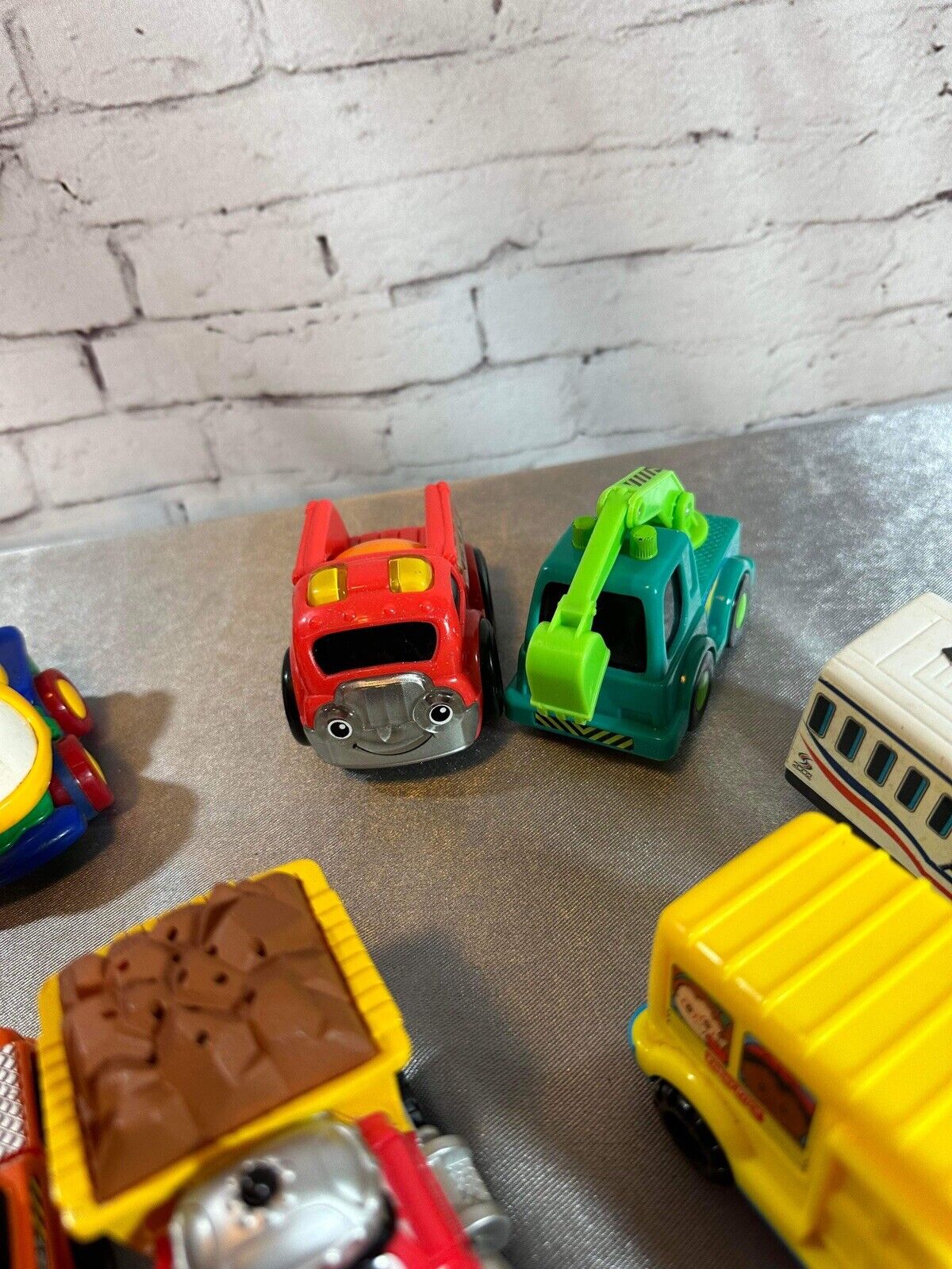 Vintage Lot of Mattel Fisher Price Little People & More Toy Vehicles