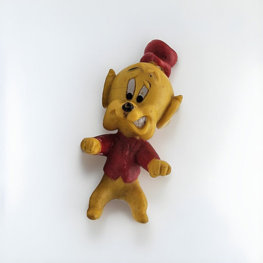 Vintage Disney Bonkers Yellow Dog w/ Red Hat PVC Toy Figure Pal Jitter