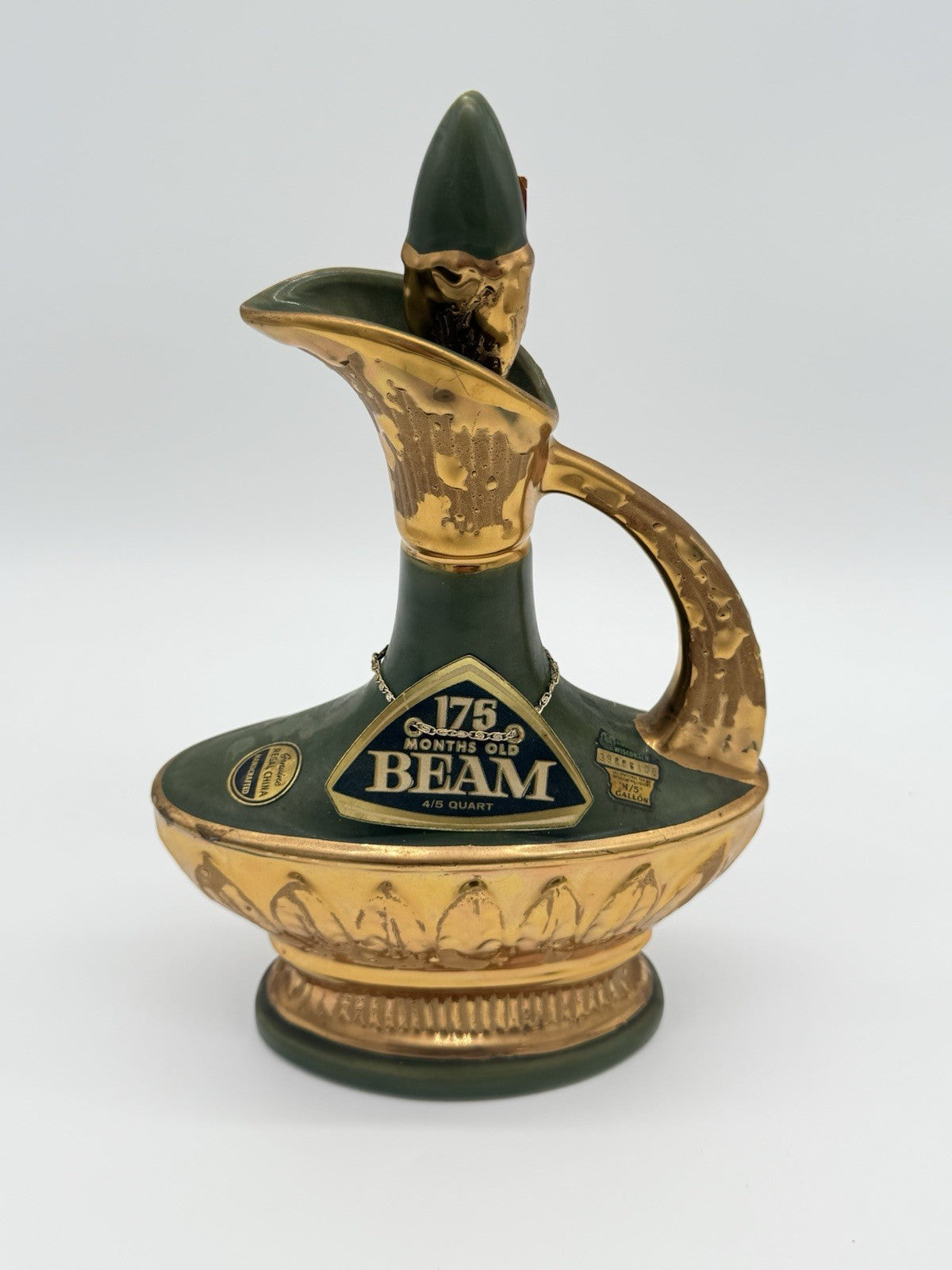 Vintage Ceramic Jim Beam Aladdin Lamp Whiskey Decanter EMPTY 1967