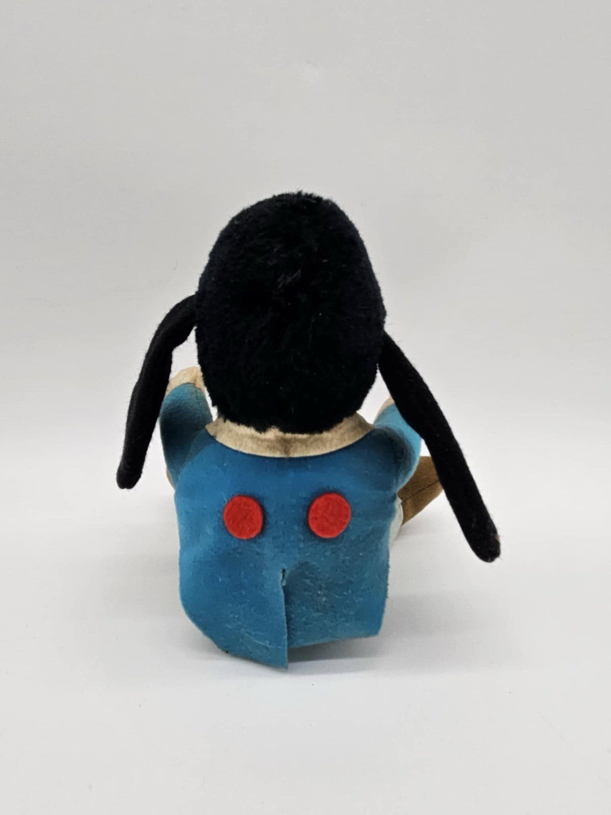 Disney Mickey's Christmas Carol Goofy Plush Stuffed Animal Vintage Toy Blue 7"