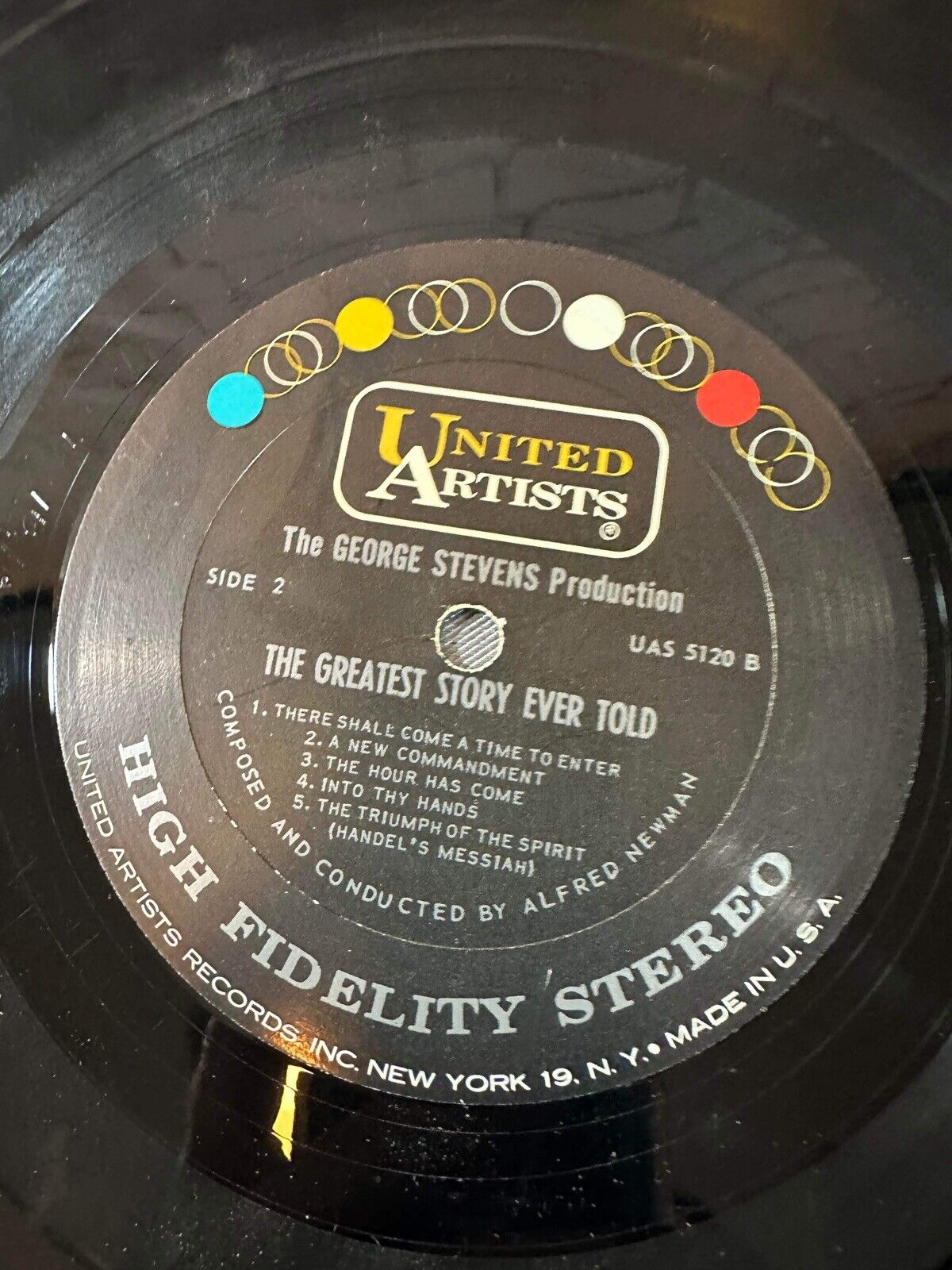 The Greatest Story Ever Told Original Movie Soundtrack Alfred Newman Vinyl [E62]