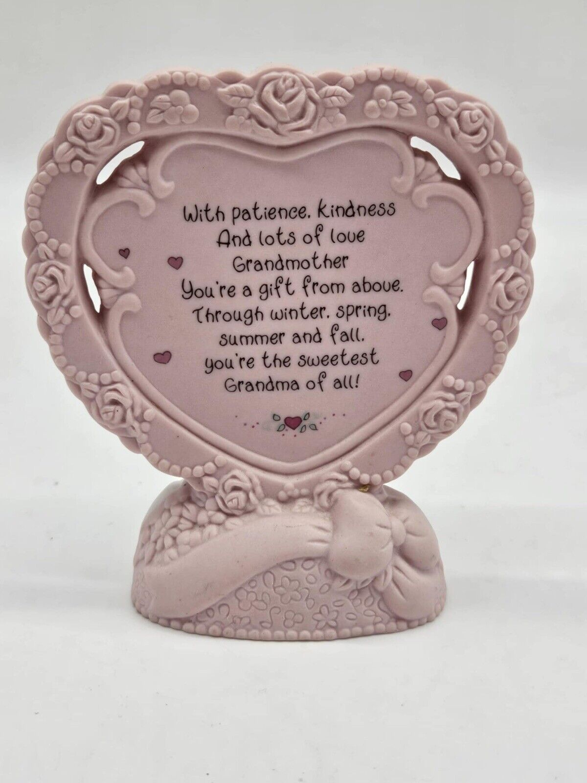 Precious Moments Mother Sew Dear Heart Shaped Plaque, Enesco #154555