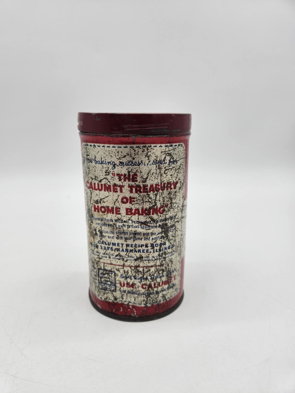 Vintage Calumet  Double-Acting Backing Powder Tin