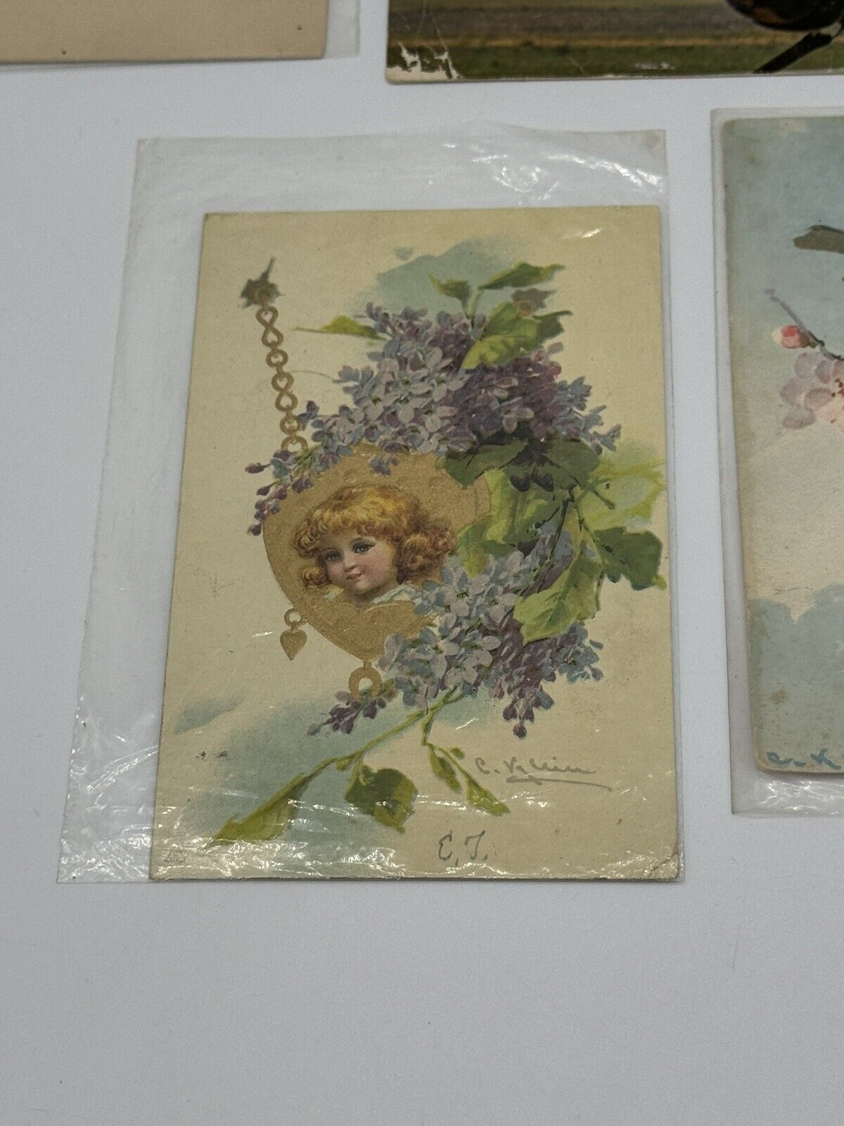 Lot of 8 Vintage Antique Postcards ~ Art Project Material