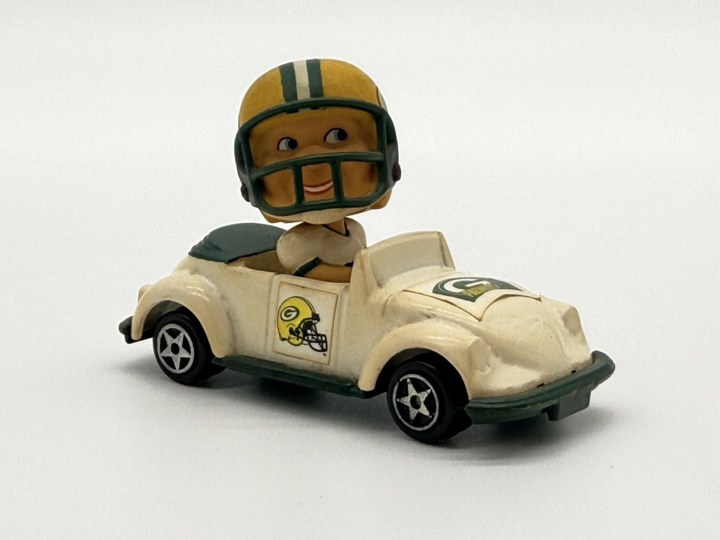 Vintage NFL Green Bay Packers Die-Cast Metal GOALINE BOPPER CAR 1990s